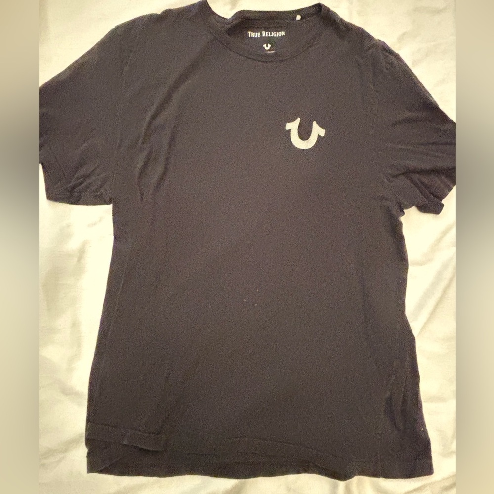True Religion dark gray graphic tshirt